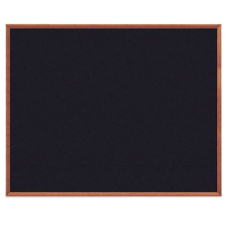 United Visual Products Wood Combo Board, 60"x36", Walnut/White Porcelain & Forbo UVDECORK6036OAK-WALNUT-WHTPORC-FORBO